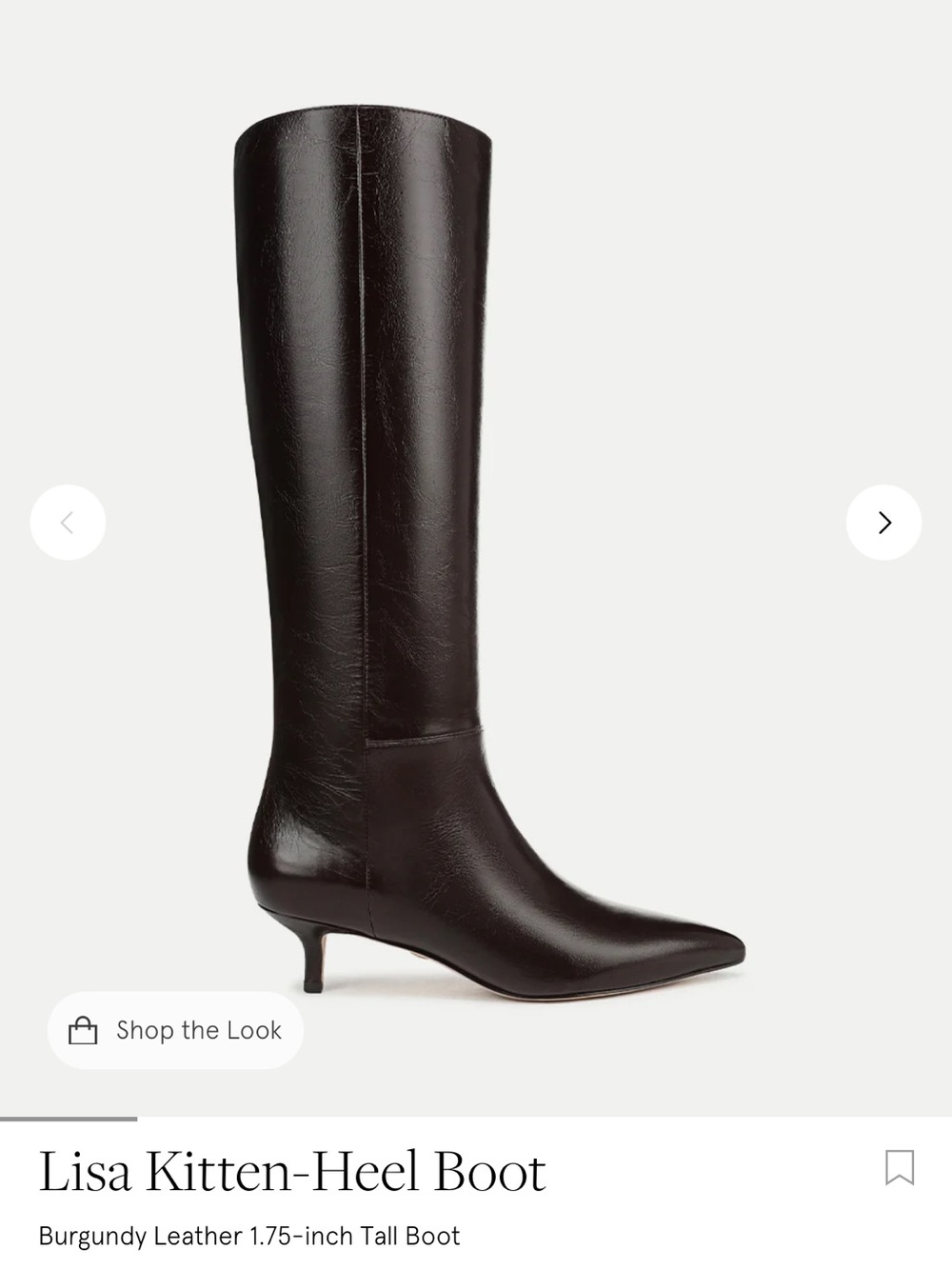 Veronica Beard Burgandy (Burgundy) Leather Knee Boot